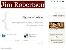 Tablet Screenshot of jamescrobertson.com